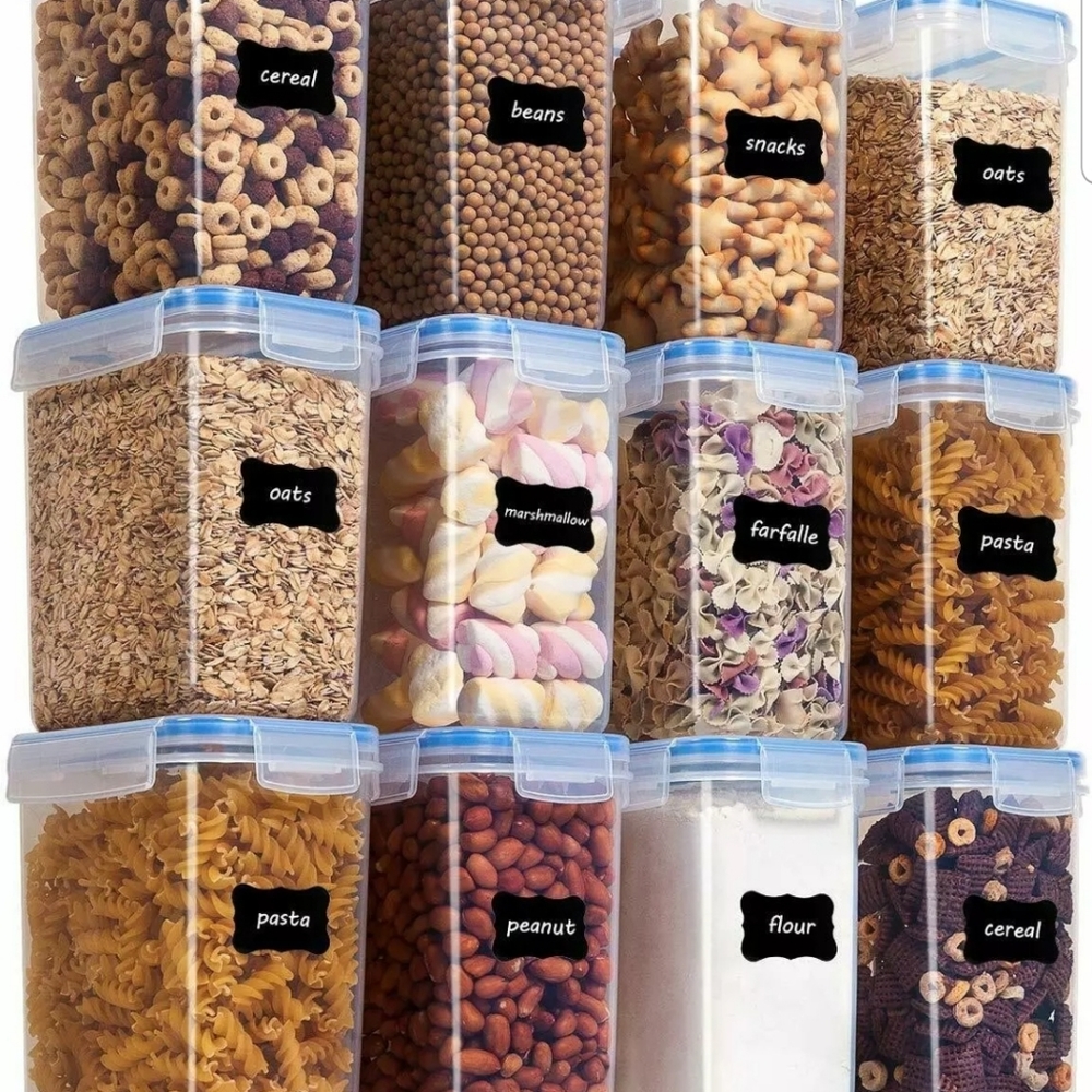 12 PIECES AIRTIGHT FOOD STORAGE CONTAINERS